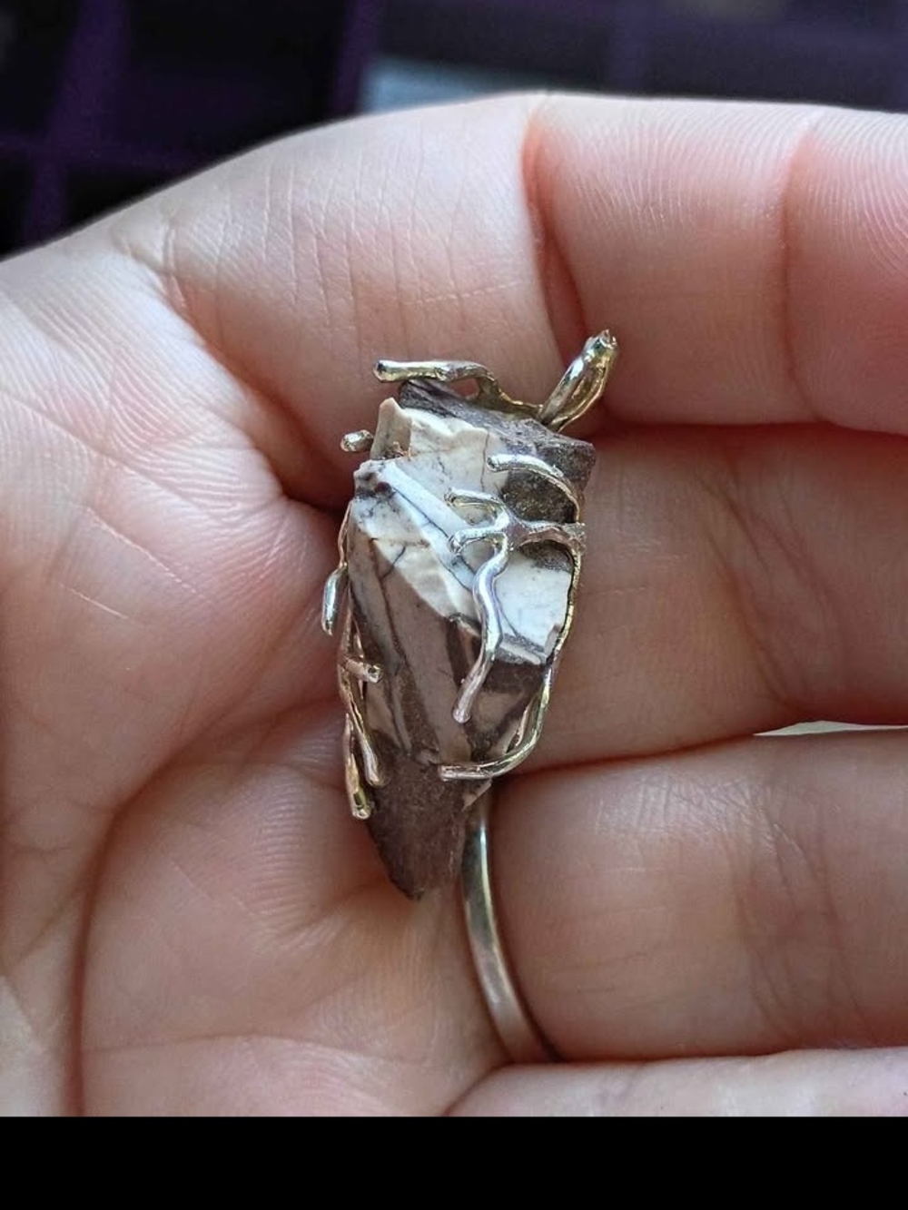 Ancient Pathways: Brown Zebra Jasper Relic Pendant